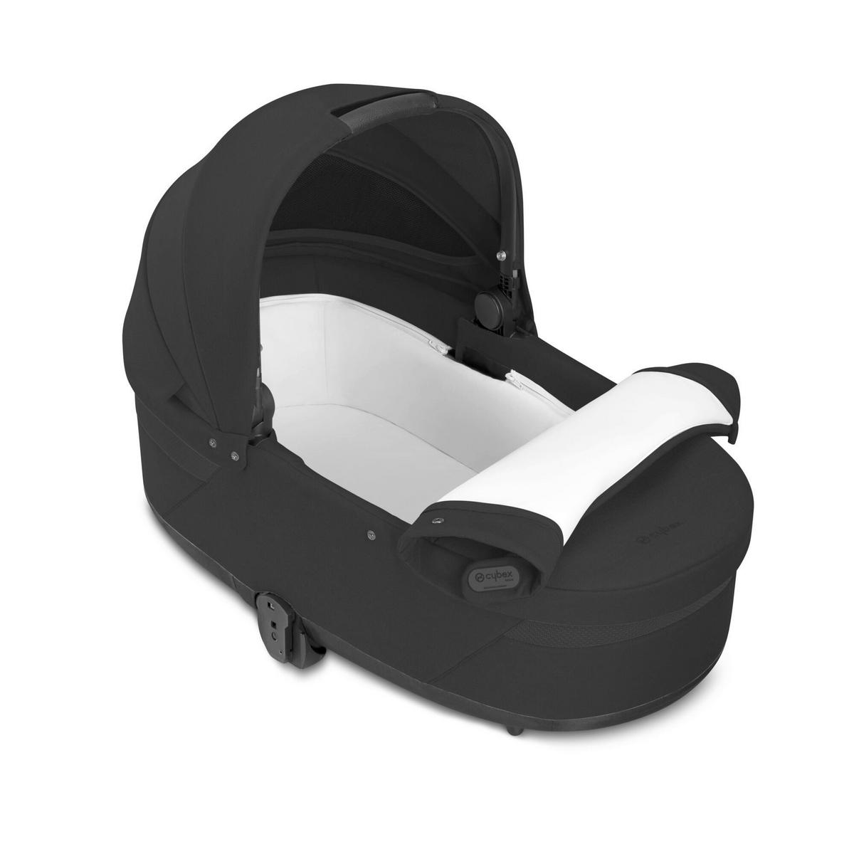 LIEGEWANNE COT S LUX  - Schwarz, Basics, Kunststoff/Textil (88,5/45/22,3cm) - cybex GOLD