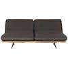 SCHLAFSOFA in Holz, Leder Dunkelbraun  - Dunkelbraun/Beige, Design, Leder/Holz (204/92/90cm) - Dieter Knoll