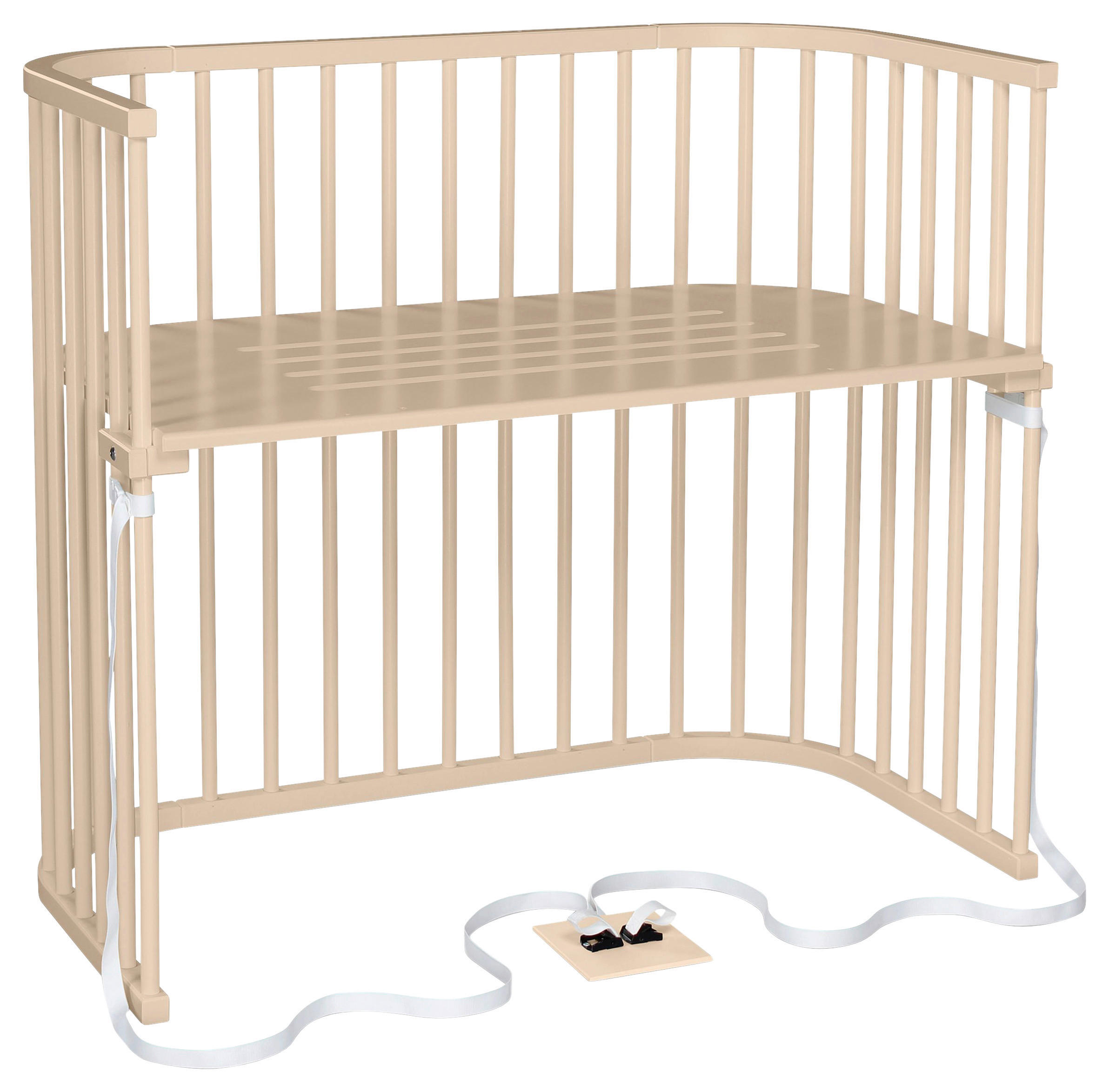 BEISTELLBETT 110/62/96,50 cm  - Beige, Basics, Holz (110/62/96,50cm) - Babybay