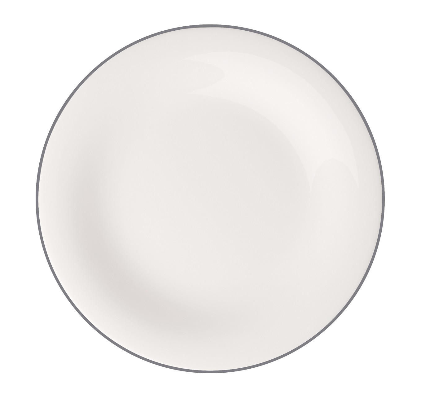 Villeroy & Boch Speiseteller Grey Lines Grau, Weiß