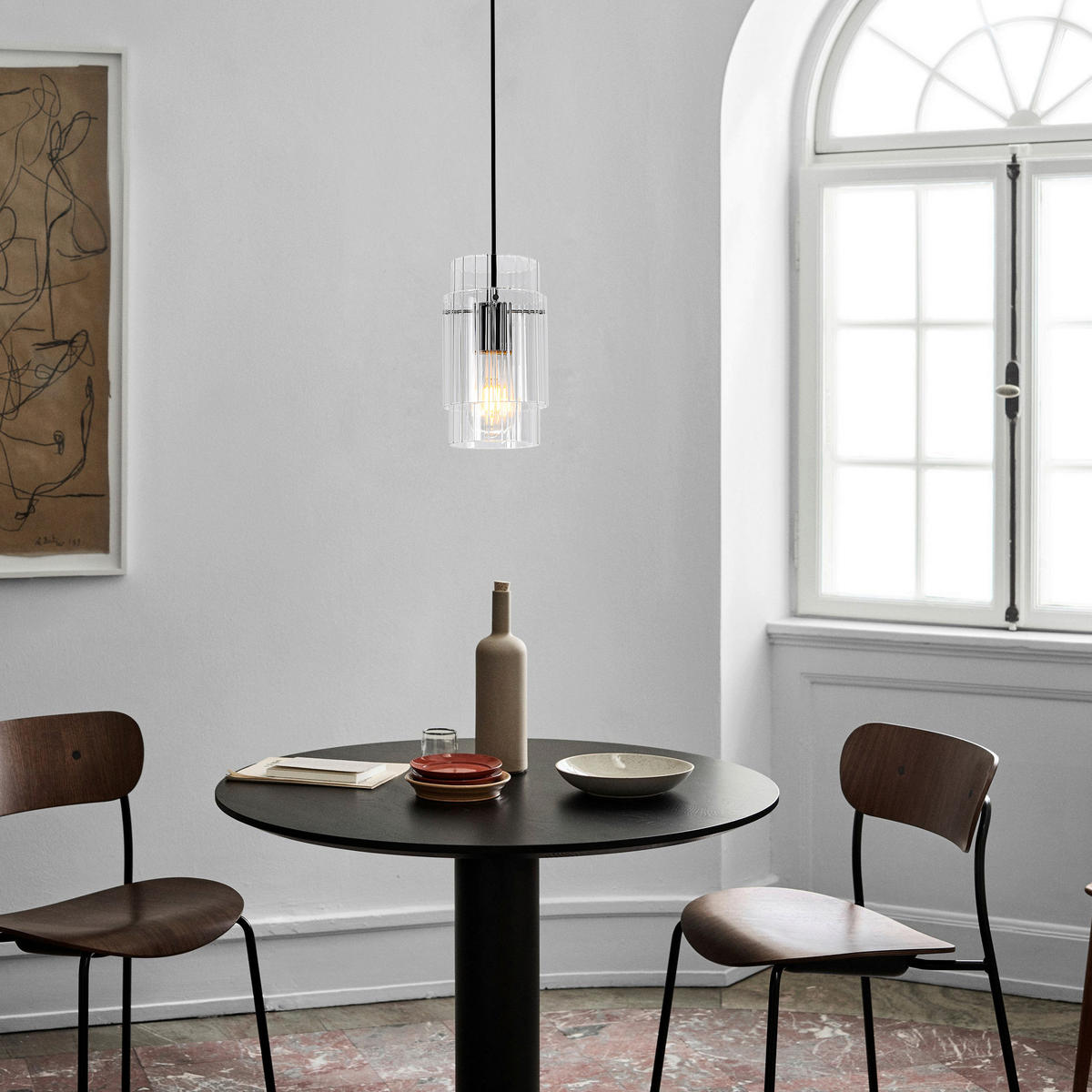 HÄNGELEUCHTE 14/120 cm    - Transparent, Basics, Glas (14/120cm)