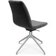 STUHL  in Aluminium Flachgewebe Metall, Textil  - Grau, Design, Textil/Metall (46/81,5-84,5/55cm) - Johann Jakob