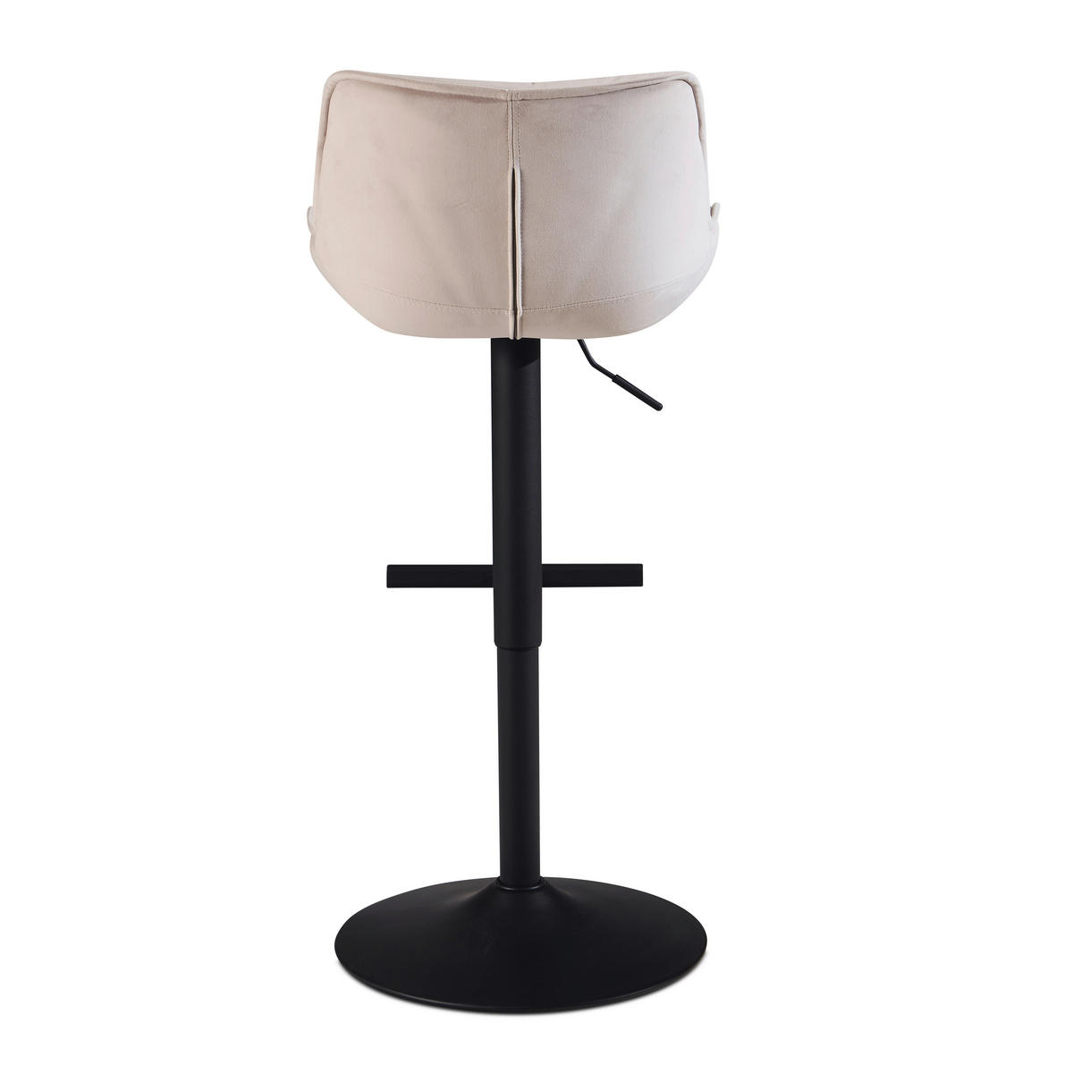 BAROVÁ ŽIDLE, béžová - černá/béžová, Design, kov/textil (45/106/55cm) - MID.YOU