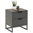 NACHTSCHRANK 47,6/53,1/40 cm  - Anthrazit/Schwarz, Design, Holzwerkstoff/Metall (47,6/53,1/40cm) - Novel