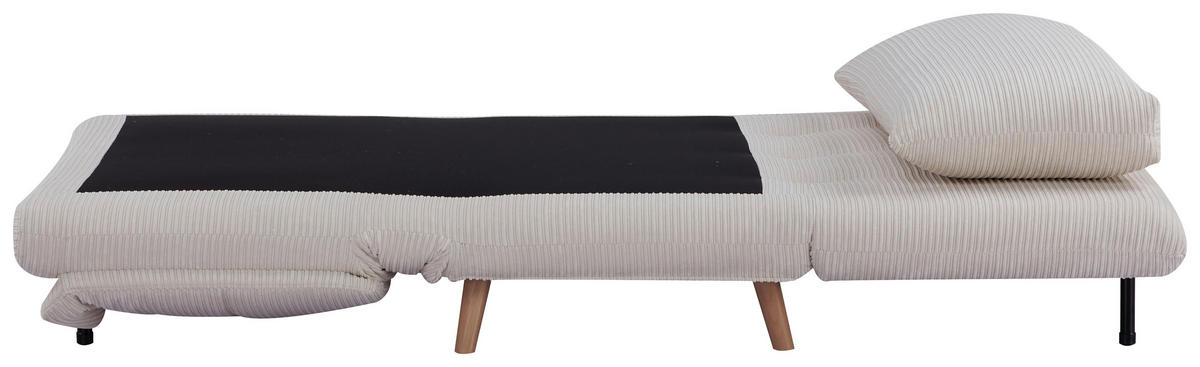 SCHLAFSOFA Cord Beige  - Beige/Naturfarben, Design, Holz/Textil (105/80/90cm) - Carryhome