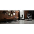 SITZBANK 140/44/44 cm Echtleder Schwarz, Cognac  - Cognac/Schwarz, LIFESTYLE, Leder/Metall (140/44/44cm) - Landscape