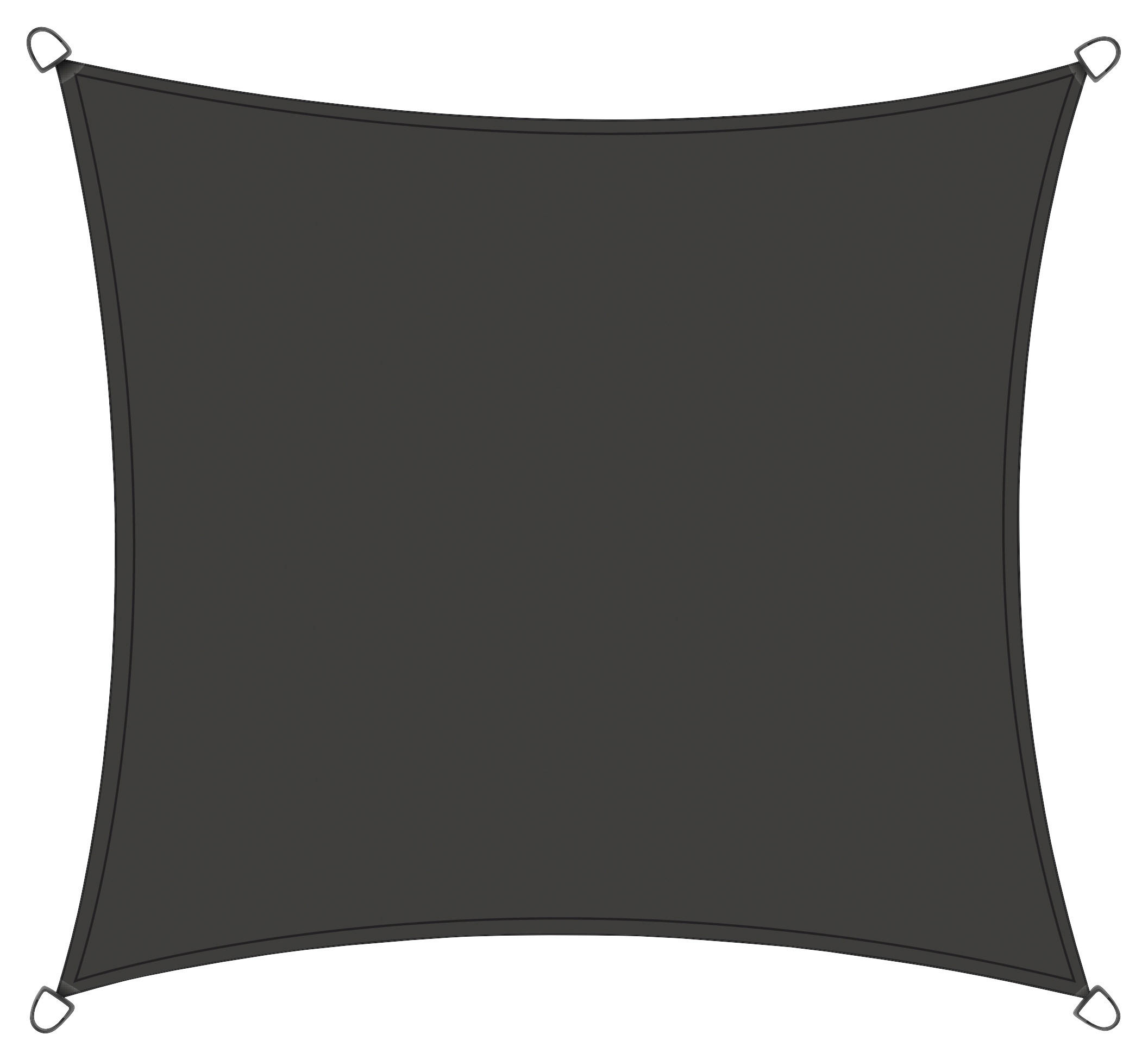 GARTENSONNENSEGEL - Grau, KONVENTIONELL, Textil/Metall (360/360cm) - Siena Garden