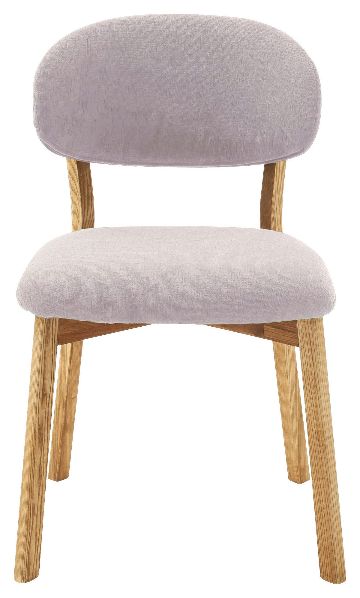 STUHL in Holz, Textil Hellgrau, Wildeiche  - Wildeiche/Hellgrau, KONVENTIONELL, Holz/Textil (50/82/57cm) - Venda