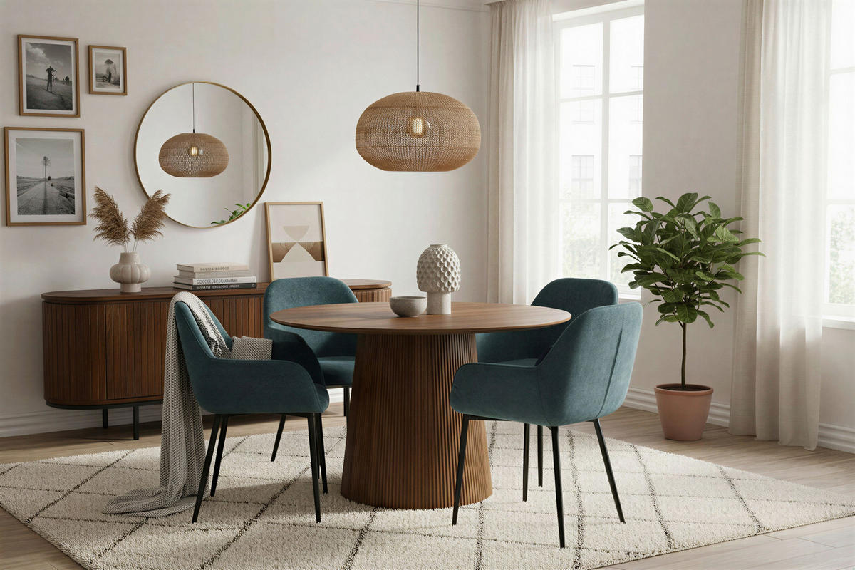 LOWBOARD  170/56/43 cm   - Schwarz/Naturfarben, Design, Holz/Metall (170/56/43cm) - MID.YOU