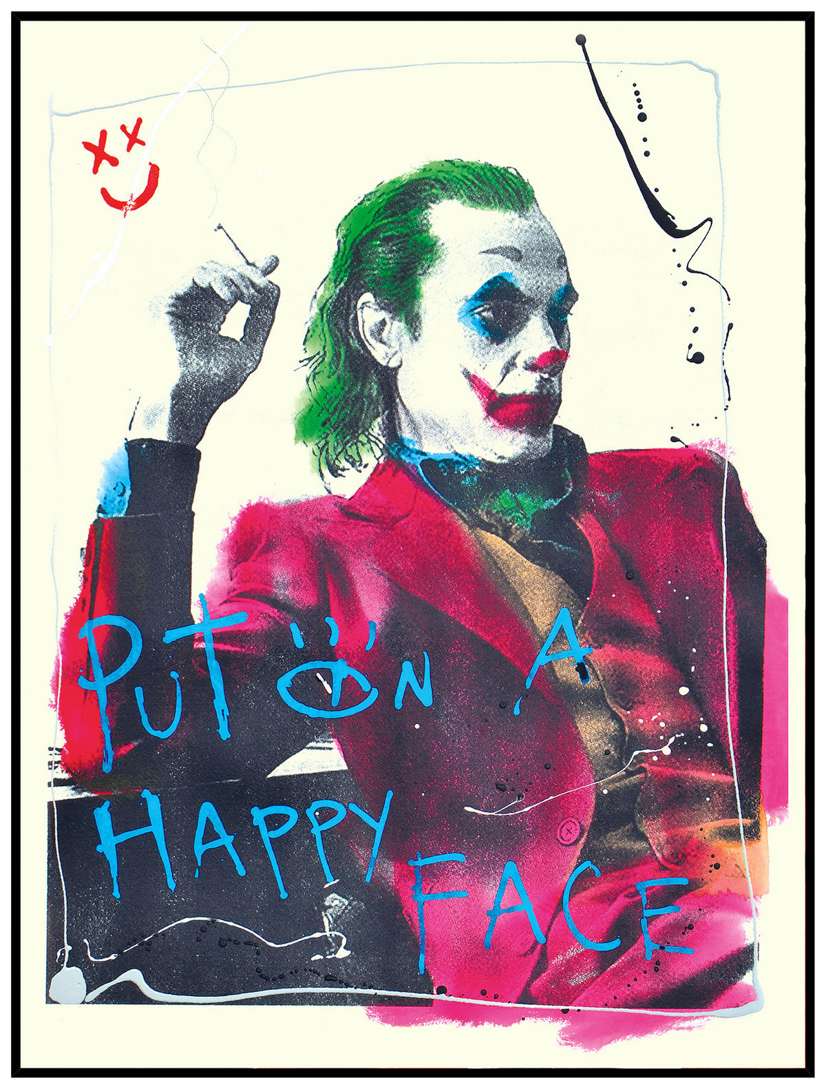 KUNSTDRUCK 60/80 cm  - Multicolor/Schwarz, Design, Holzwerkstoff (60/80cm) - Monee