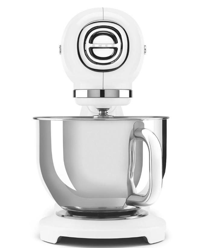 KÜCHENMASCHINE 50's Style  - Alufarben/Weiß, Basics, Kunststoff/Metall (40,5/37,8/22,1cm) - SMEG