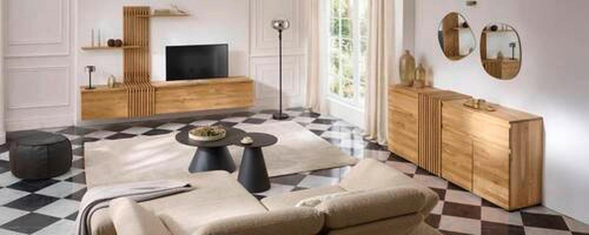 TÁLALÓSZEKRÉNY 188.8/86.5/44 cm  - tölgyfa színű, Natur, fa (188.8/86.5/44cm) - Linea Natura