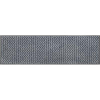 LÄUFER 35/120 cm Duo Denim Anthrazit, Blaugrau  - Anthrazit/Blaugrau, KONVENTIONELL, Kunststoff/Textil (35/120cm) - wash+dry