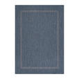 FLACHWEBETEPPICH 60/100 cm Relax  - Blau, Basics, Textil (60/100cm) - Novel