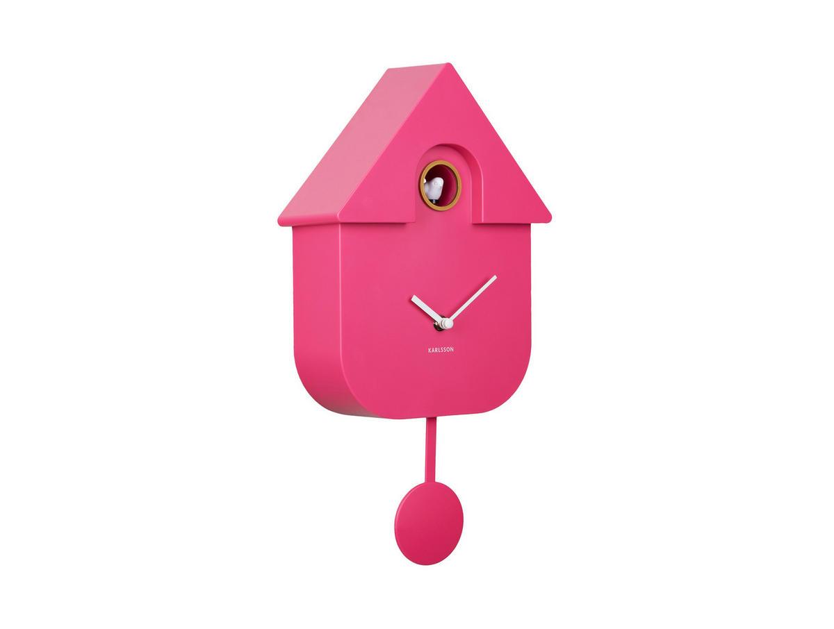 WANDUHR 21,5/41/8,5 cm   - Pink, KONVENTIONELL, Kunststoff (21,5/41/8,5cm) - Karlsson