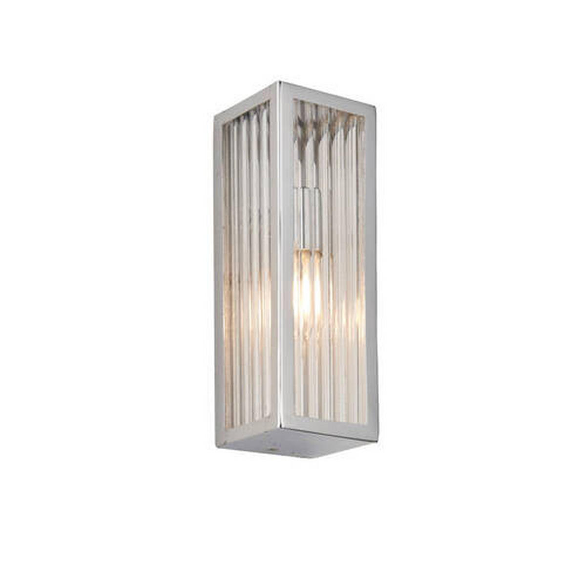 BADEZIMMER-WANDLEUCHTE 7.5/21,5 cm   - Klar/Weiß, KONVENTIONELL, Glas (7.5/21,5cm) - ENDON