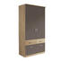 KLEIDERSCHRANK 2-türig Dunkelgrau, Sonoma Eiche - Dunkelgrau/Silberfarben, Design, Holzwerkstoff/Kunststoff (91/199/56cm) - Carryhome KLEIDERSCHRANK 2-türig Dunkelgrau, Sonoma Eiche - Dunkelgrau/Silberfarben, Design, Holzwerkstoff/Kunststoff (91/199/56cm) - Carryhome