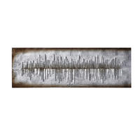 OBJEKTBILD Abstraktes  - Platinfarben/Silberfarben, Design, Holz (180/60/7,5cm) - Monee