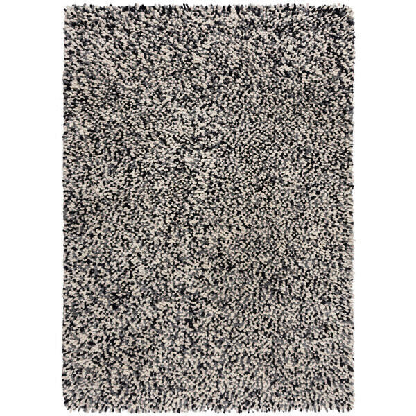 HANDWEBTEPPICH 160/230 cm UDON WOOL Weiß, Schwarz  - Schwarz/Weiß, KONVENTIONELL, Textil (160/230cm)