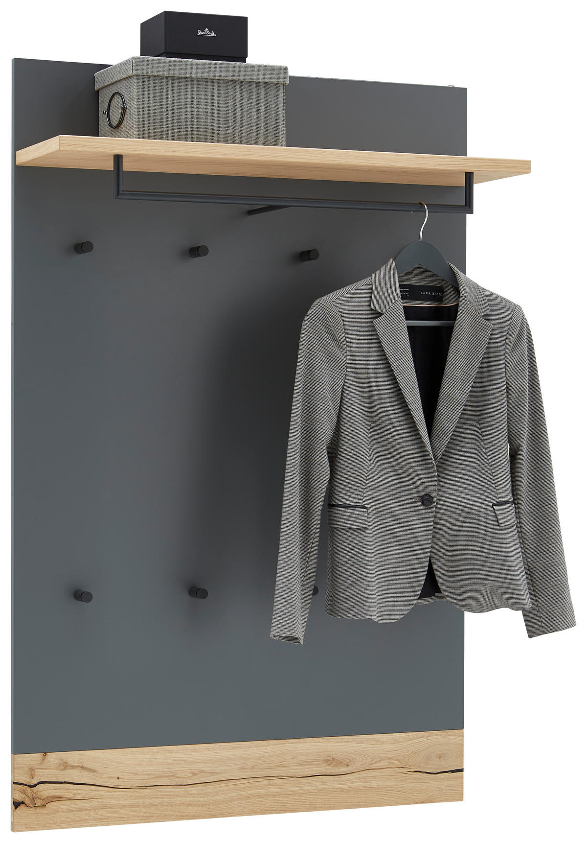GARDEROBE 4-teilig  in 200/200/32 cm  - Eichefarben/Grau, Design, Holz/Holzwerkstoff (200/200/32cm) - Dieter Knoll
