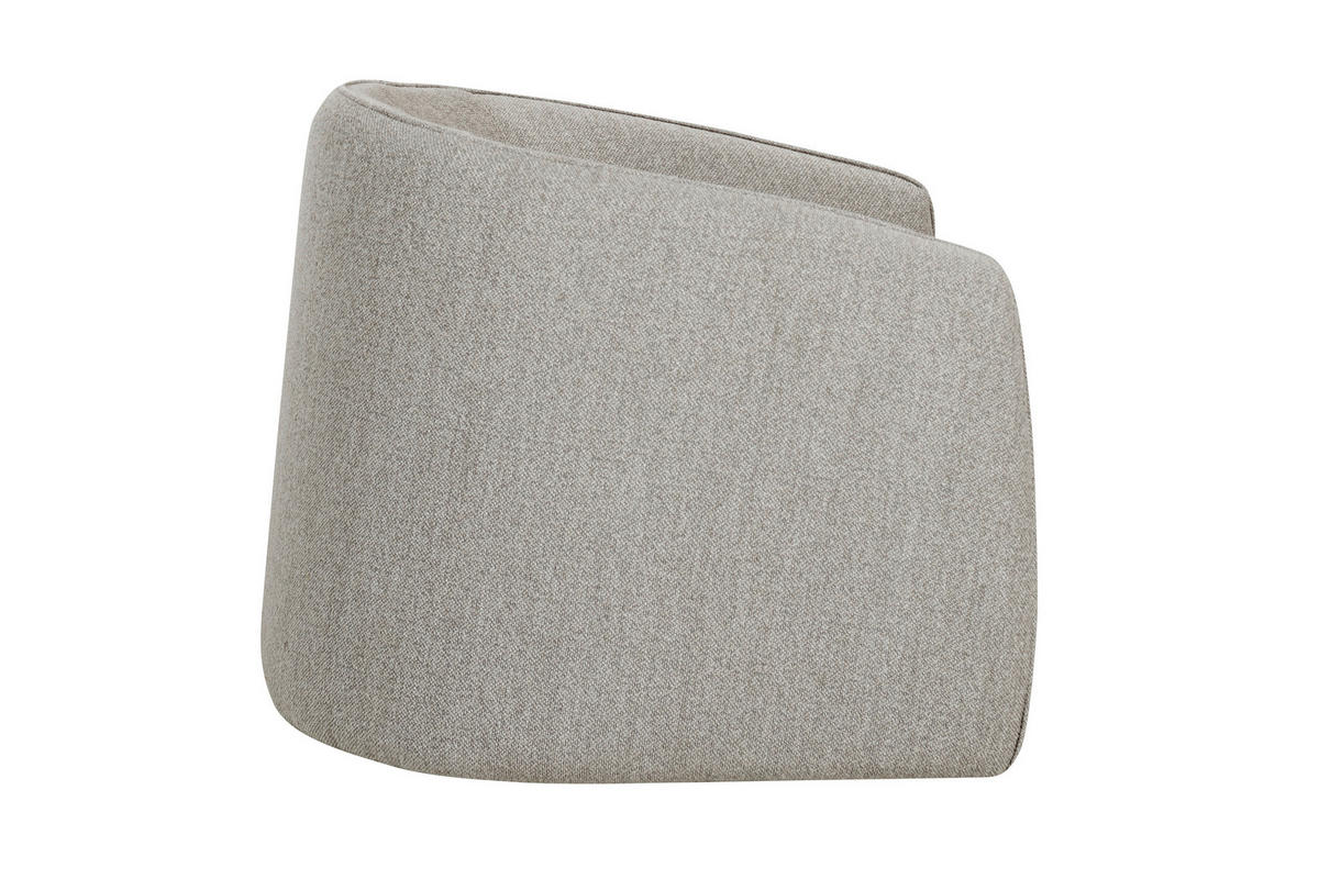 FÅTÖLJ i trä, textil brun, grå, vit  - vit/brun, Design, trä/textil (83/76/83cm) - Johann Jakob