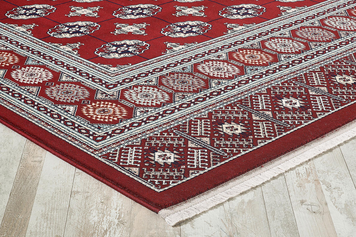 VINTAGE-TEPPICH 120/170 cm Semerkand Dunkelrot  - Dunkelrot, LIFESTYLE, Textil (120/170cm) - Novel