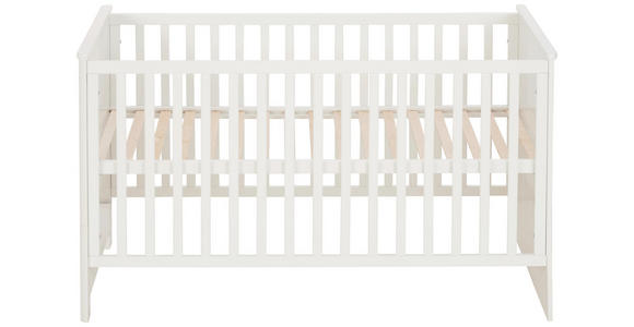 GITTERBETT Amy - Weiß/Grau, Trend, Holzwerkstoff (144/77/84cm) - My Baby Lou