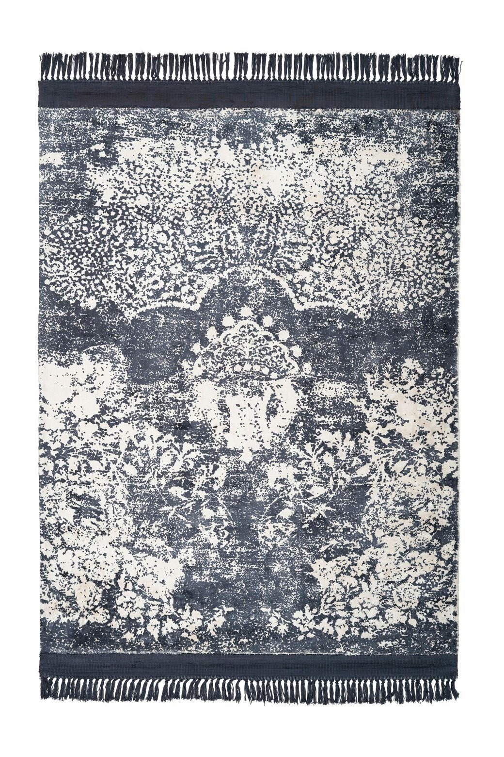 FLACHWEBETEPPICH 80/150 cm Dolce Vita 125 Grau, Weiß  - Weiß/Grau, Design, Textil (80/150cm)