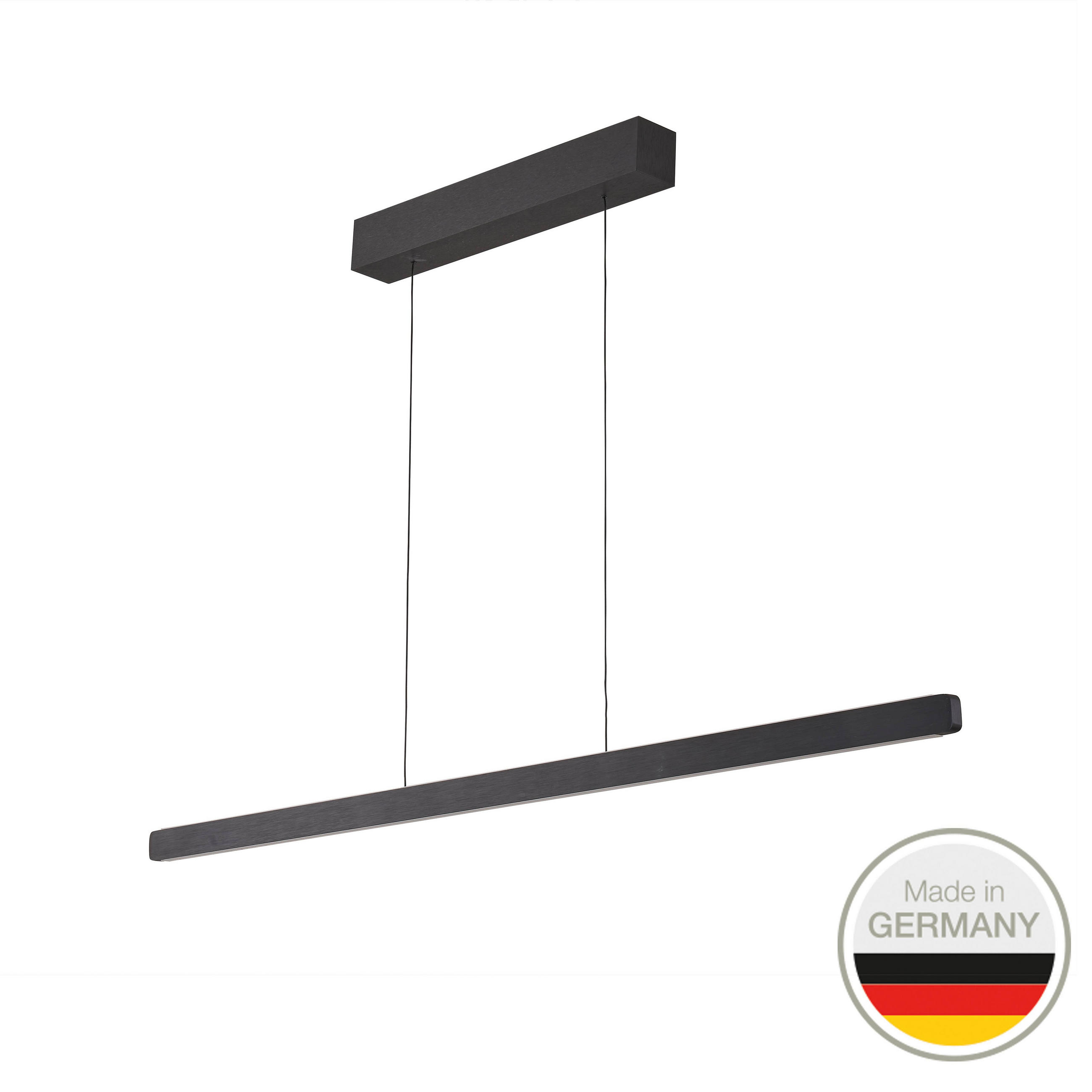 LED-HÄNGELEUCHTE 650 118/1,5/3,5 cm   - Schwarz, Design, Metall (118/1,5/3,5cm) - Ambiente