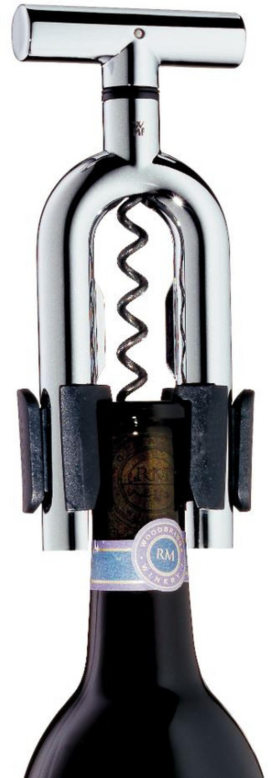 KORKENZIEHER - Silberfarben/Schwarz, Basics, Kunststoff/Metall (16cm) - WMF