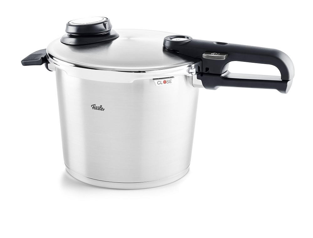 SCHNELLKOCHTOPF VITAVIT® PREMIUM satiniert 6.0 L  - Silberfarben, Basics, Metall (22cm) - Fissler
