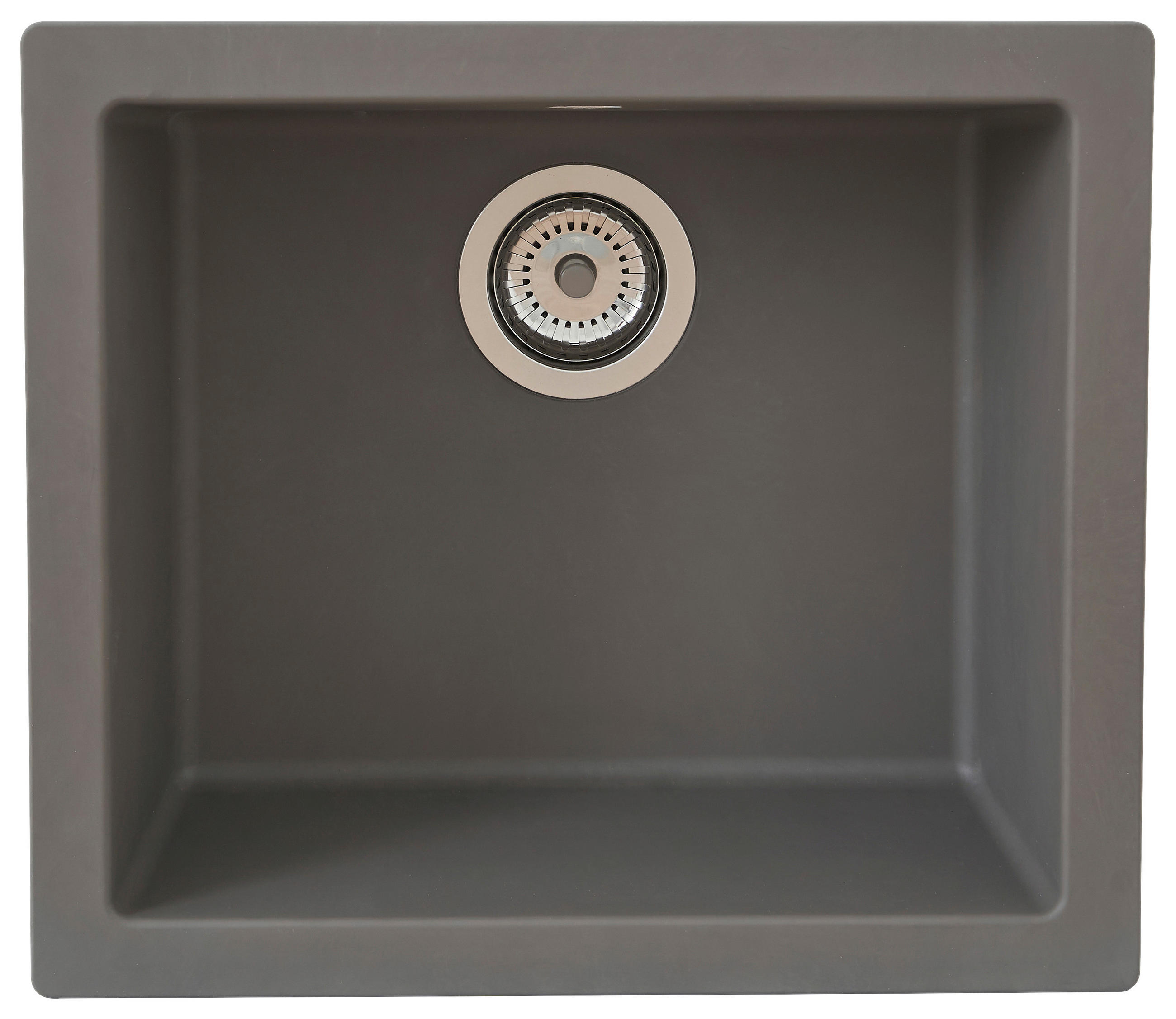 SPÜLE 1712OHIO50X44G  - Grau, Trend, Glas/Kunststoff (50/19/44cm) - Respekta