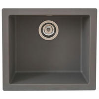 SPÜLE 1712OHIO50X44G  - Grau, Trend, Glas/Kunststoff (50/19/44cm) - Respekta