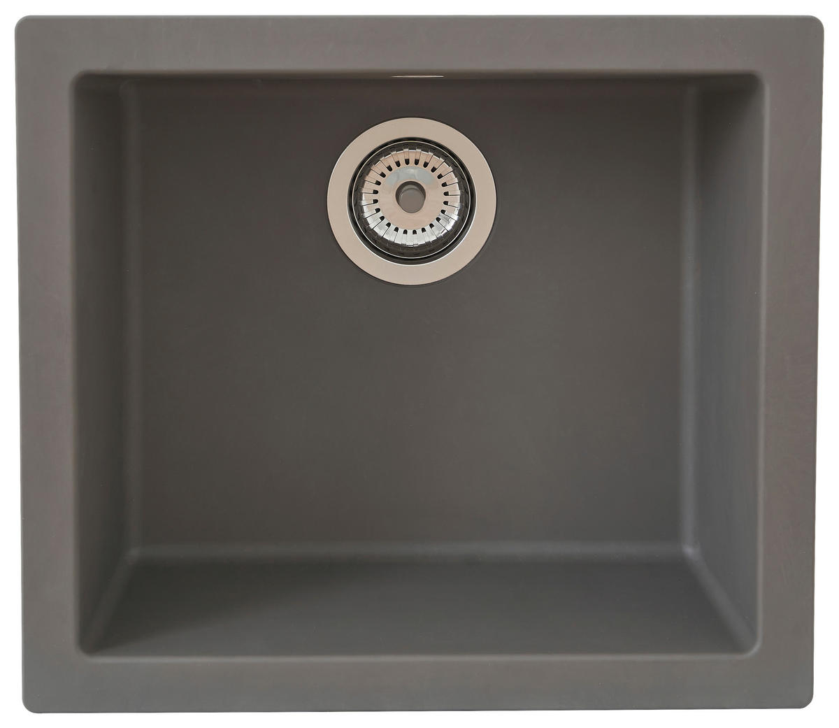 SPÜLE 1712OHIO50X44G  - Grau, Trend, Glas/Kunststoff (50/19/44cm) - Respekta