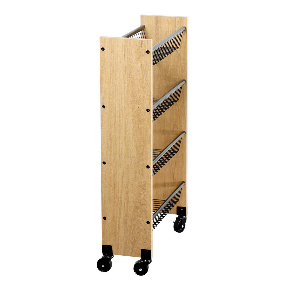 SERVIERWAGEN Braun, Schwarz  - Schwarz/Braun, Trend, Holzwerkstoff/Metall (45/17/77cm) - Kesper