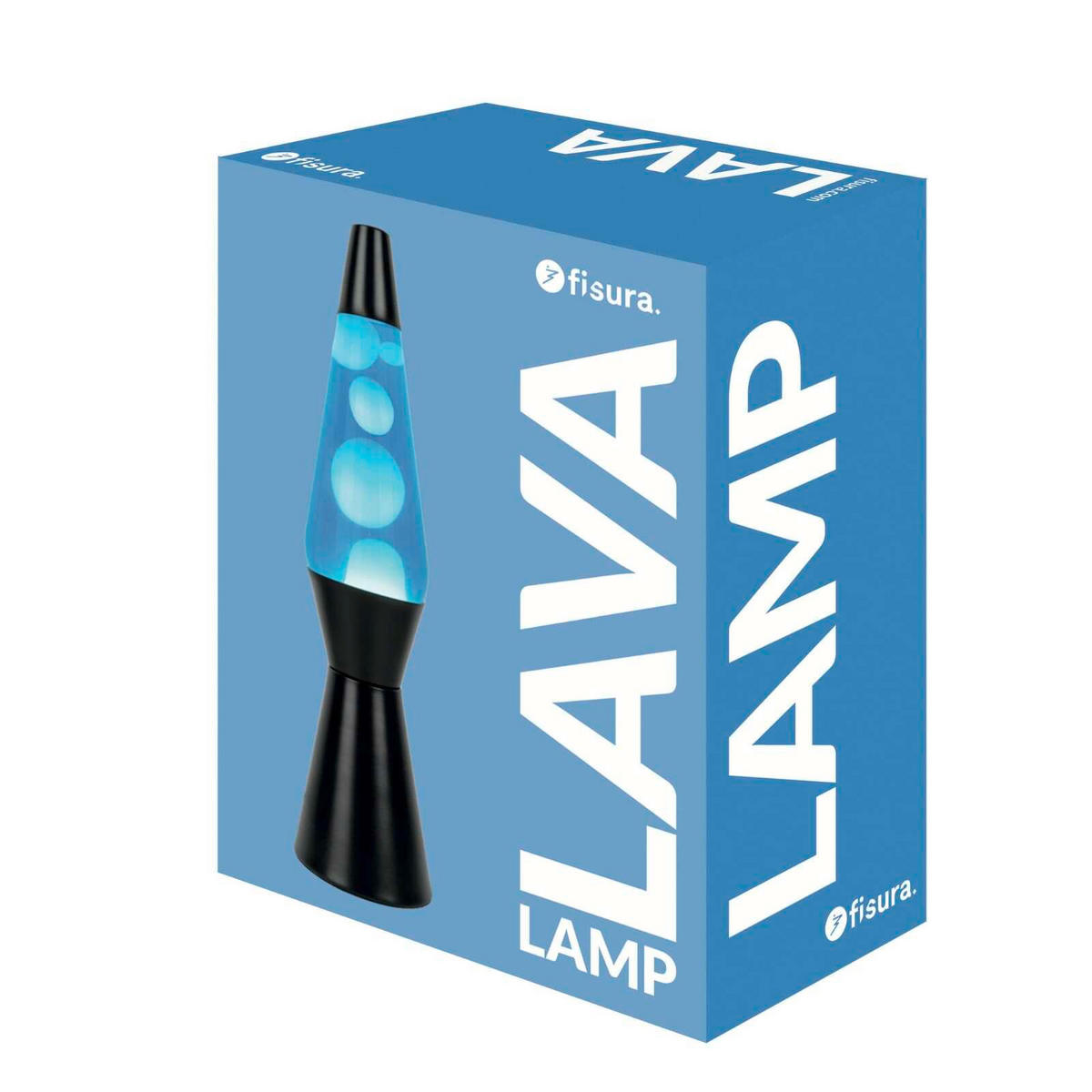 LAVALEUCHTE - Blau/Schwarz, Basics, Metall (11.2/11.2/40cm)