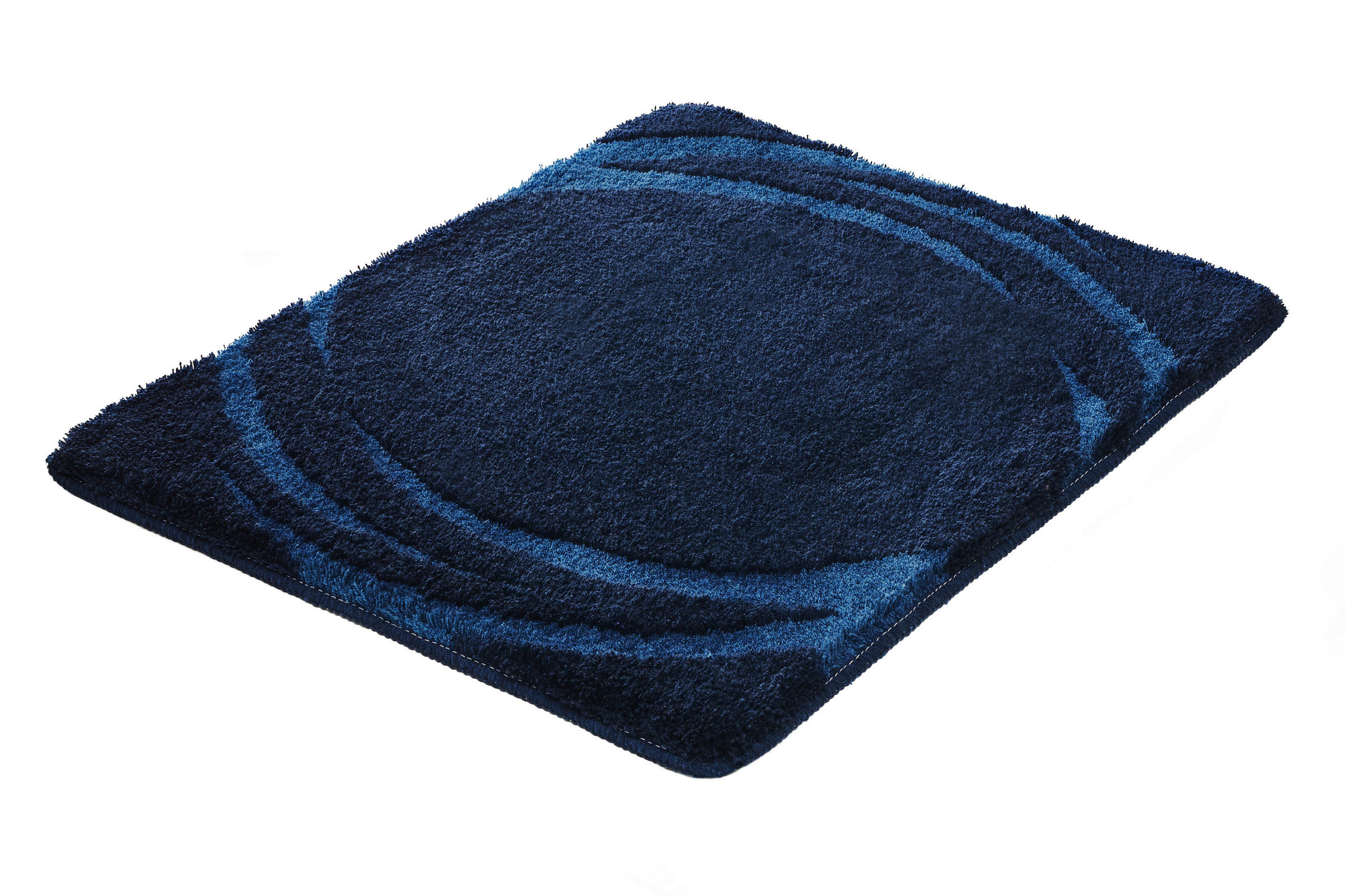 BADTEPPICH MYSTIC Dunkelblau  - Dunkelblau, Design, Kunststoff/Textil (55/2,5/65cm) - Kleine Wolke