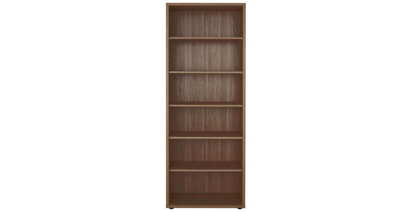AKTENREGAL - Trüffeleichefarben/Schwarz, KONVENTIONELL, Holzwerkstoff/Kunststoff (81,8/215,2/40,0cm) - Voleo