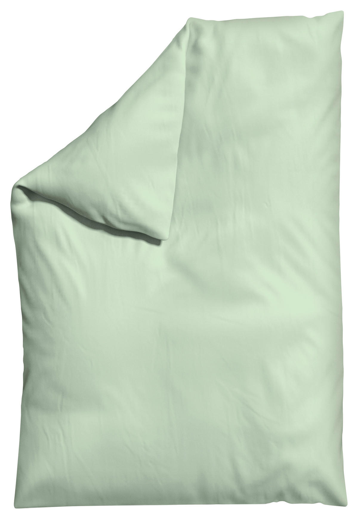 BETTDECKENBEZUG WOVEN SATIN Makosatin 135-140/200 cm  - Hellgrün, Basics, Textil (135-140/200cm) - Schlafgut