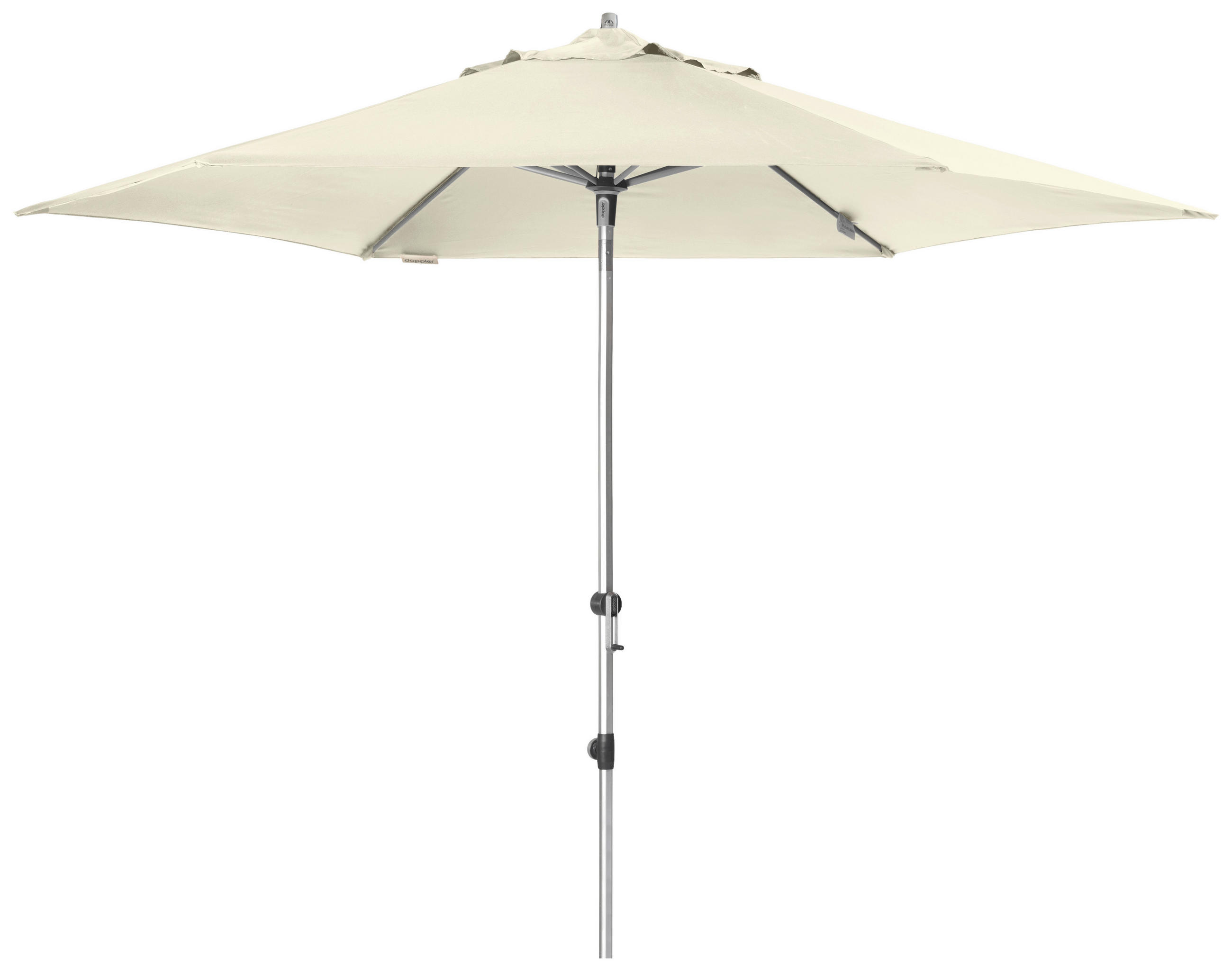SONNENSCHIRM 320 cm Naturfarben  - Beige/Alufarben, KONVENTIONELL, Textil/Metall (320cm) - Doppler