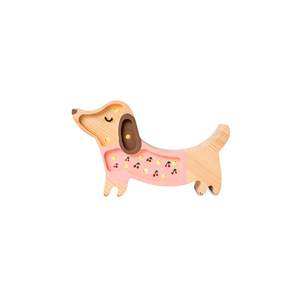KINDERWANDLEUCHTE Animals 23/5.5/14 cm   - Multicolor, Natur, Holz (23/5.5/14cm)