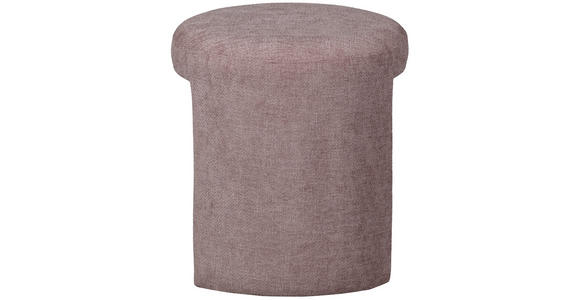 HOCKER Chenille Rosa  - Rosa, KONVENTIONELL, Textil (45/47/45cm) - Carryhome