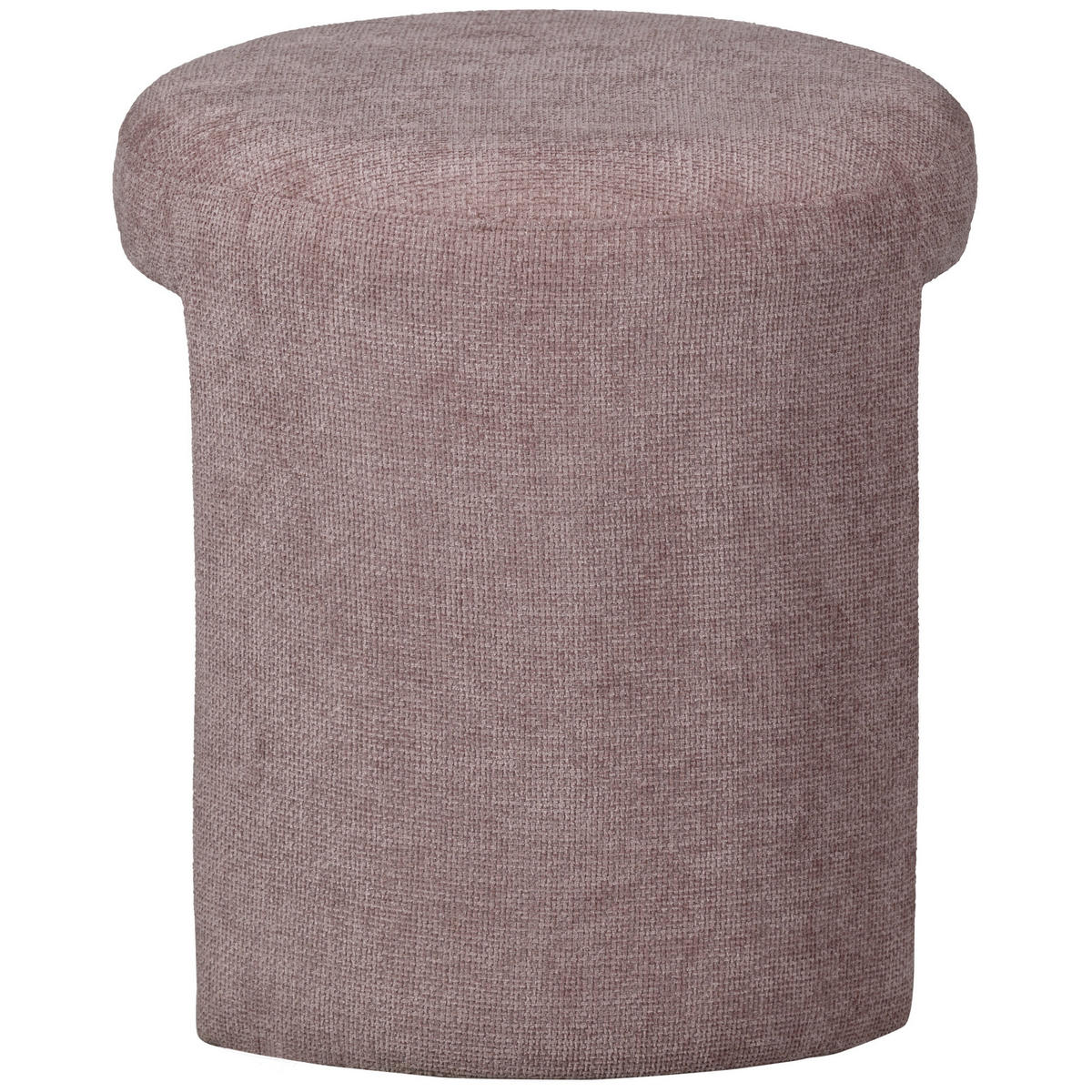 HOCKER in Textil Rosa  - Rosa, Design, Textil (45/47/45cm) - Livetastic