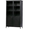 VITRINE in Schwarz  - Schwarz, Design, Glas/Metall (99/170/44cm) - Livetastic