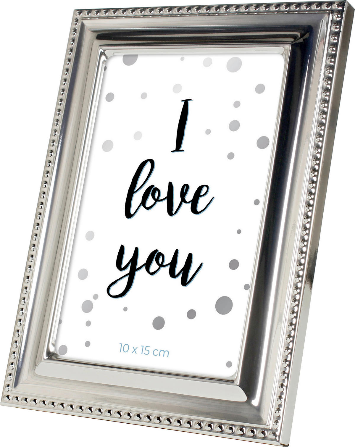 BILDERRAHMEN 14,4/19,6/1,9 cm  - Silberfarben, Basics, Glas/Metall (14,4/19,6/1,9cm)