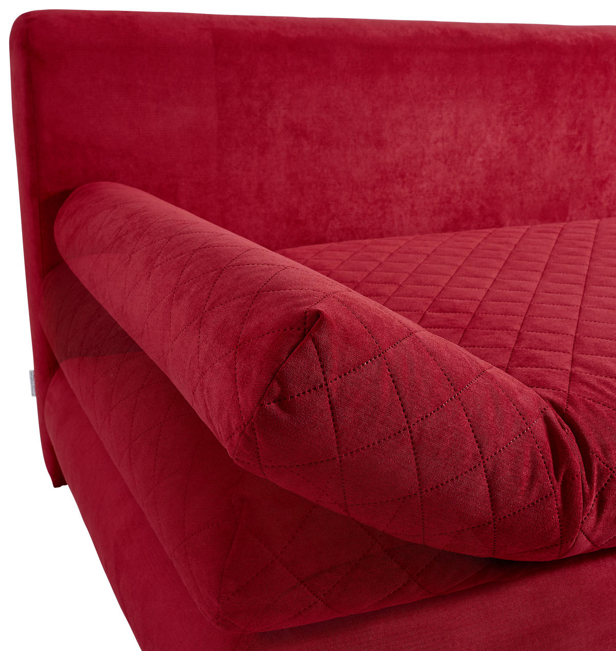 SCHLAFSOFA Armteil verstellbar Mikrofaser Rot  - Chromfarben/Rot, Design, Textil (194/73/91cm) - Xora