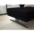 ECKSOFA  in Flachgewebe Schwarz  176-217/279-327 cm  - Schwarz, Design, Textil/Metall (176-217/279-327cm) - Dieter Knoll