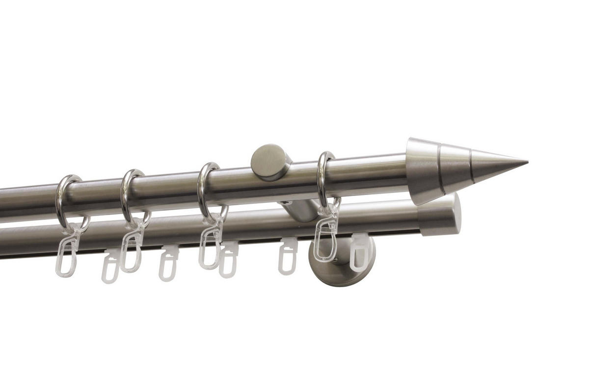 KARNIŠA boje oplemenjenog čelika metal - boje oplemenjenog čelika, Basics, metal (200cm) - Gardinia