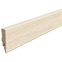 SOCKELLEISTE Eiche weiss Weiß  - Weiß, KONVENTIONELL, Holzwerkstoff (240/1.4/5.8cm) - Egger Holzwerkstoffe
