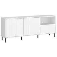 TV-Element Avenale - Schwarz/Weiß, Trend, Holzwerkstoff/Metall (157,8/65,4/40cm) - Hom`in